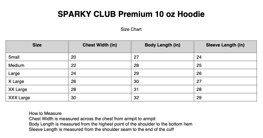 Sparky Club - Hoodie - 10oz